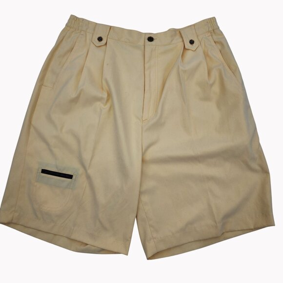 Jamie Sadock Womens Yellow Golf Shorts Size 14 Lightweight - Picture 1 of 9